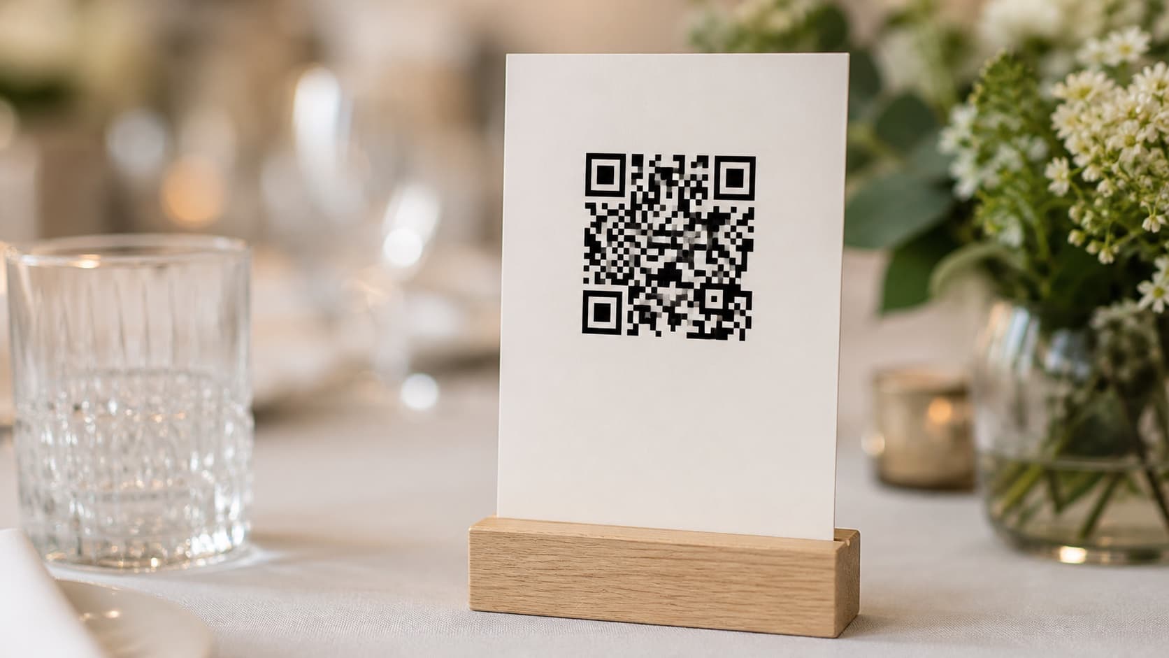 Tischschilder mit QR-Code gestalten: Damit Gäste sie wirklich scannen